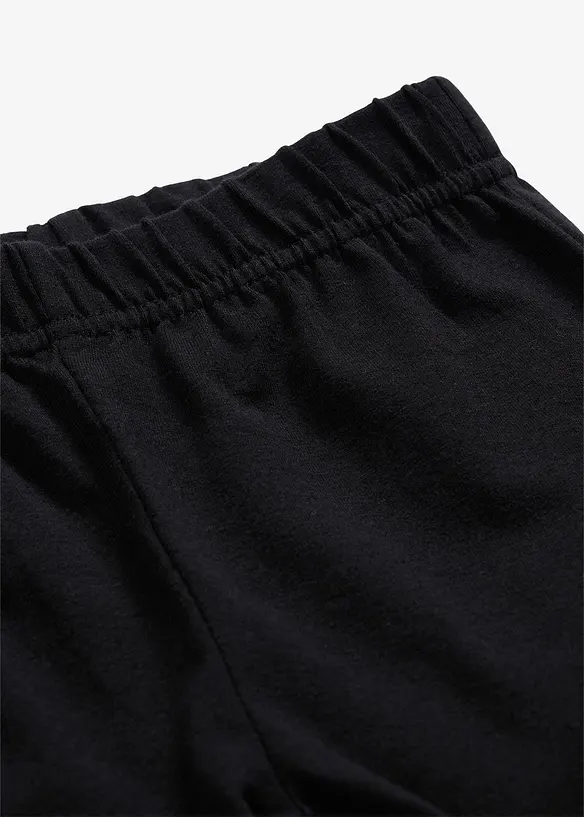 Leggings aus elastischem Bio-Baumwoll-Mix (3er Pack), bonprix