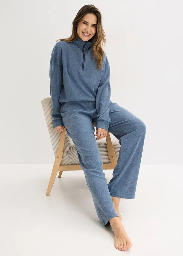 Hausanzug aus softem Waffeljersey, bonprix