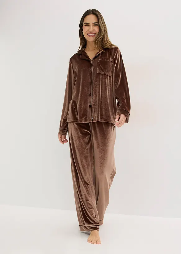 Hausanzug aus Samt, bonprix