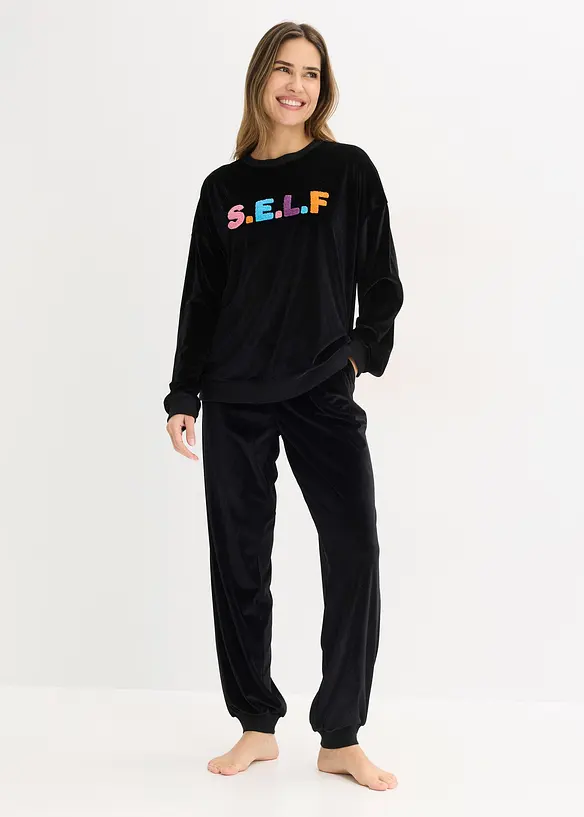 Hausanzug aus Samt, bonprix