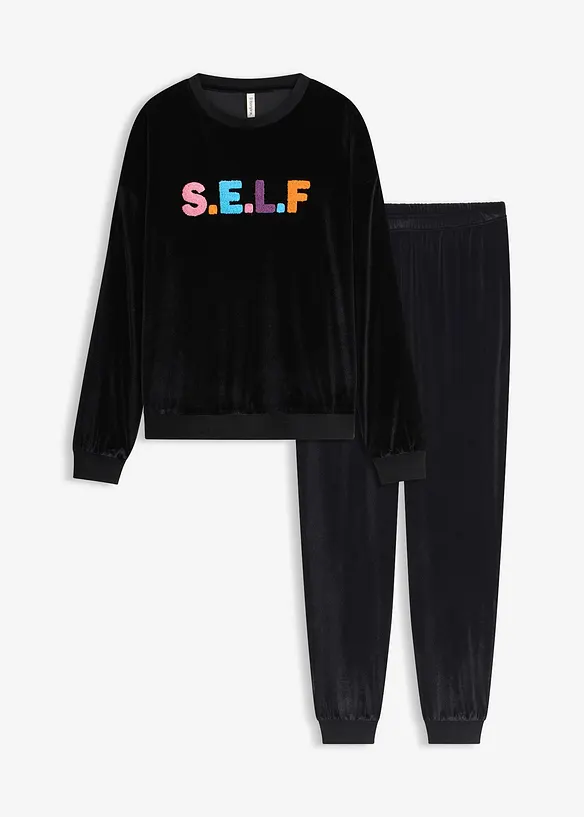 Hausanzug aus Samt, bonprix