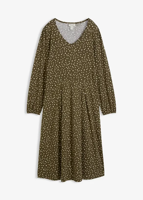 Robe midi en jersey coton, bonprix