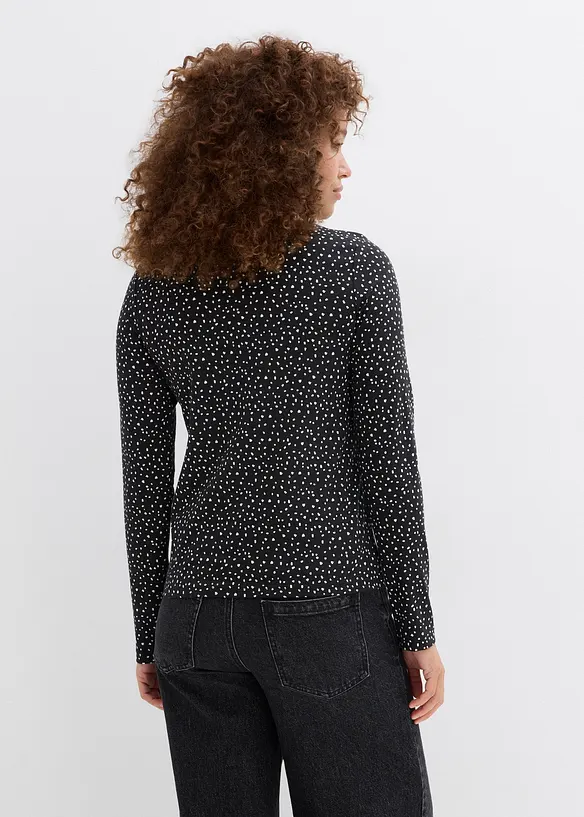 Langarmshirt (2er Pack) aus Baumwoll-Elasthan Mix, bonprix