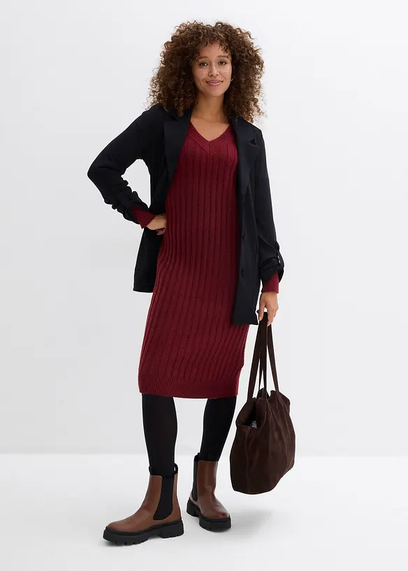 Robe en maille, bonprix