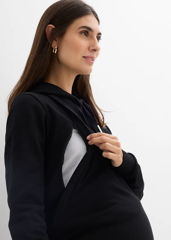 2-in-1 Umstands- und Stillsweatshirt aus reiner Bio-Baumwolle, bonprix