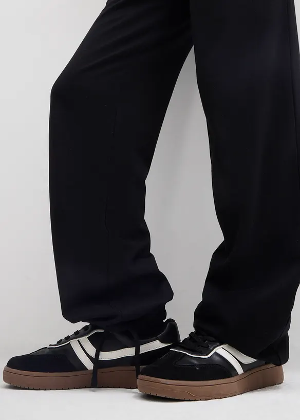 Pantalon sweat de grossesse, largeur r&eacute;glable, 100% coton, bonprix