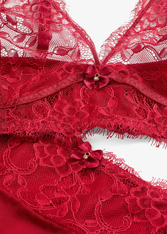 Brassi&egrave;re et string taille haute ouvert (ens. 2 pces), bonprix