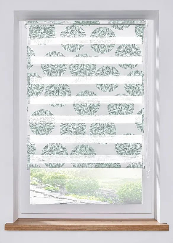 Doppelrollo mit Kreisen, bonprix