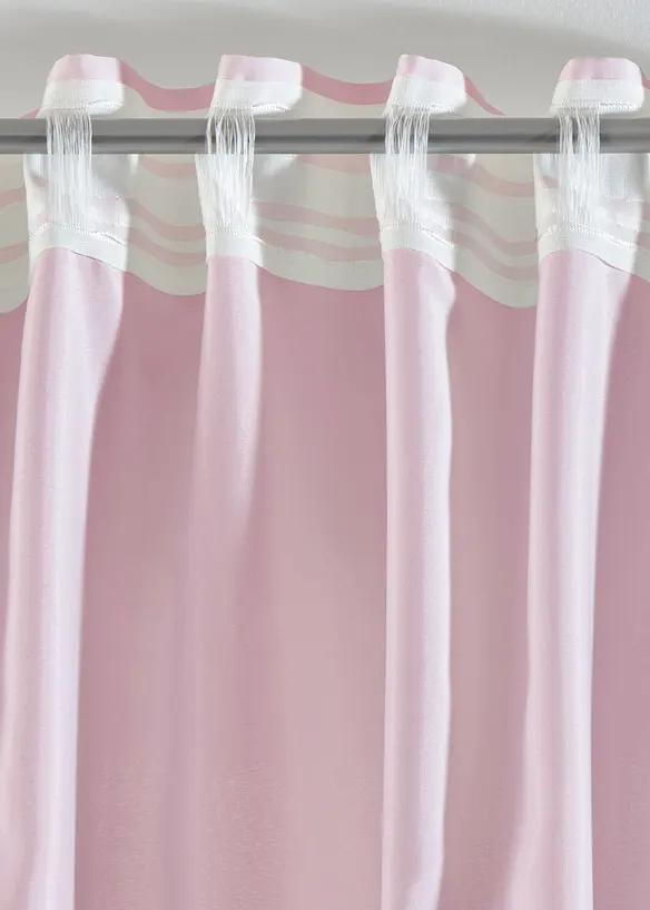 Lot de 2 voilages en polyester recycl&eacute;, bonprix