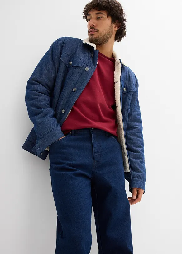 Jean droit extensible, coupe classique, bonprix