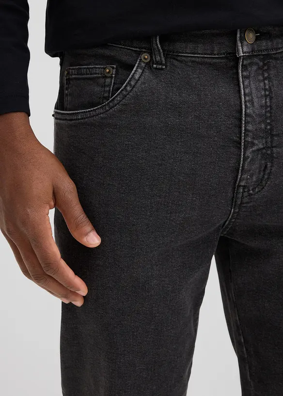 Jean droit extensible, coupe classique, bonprix