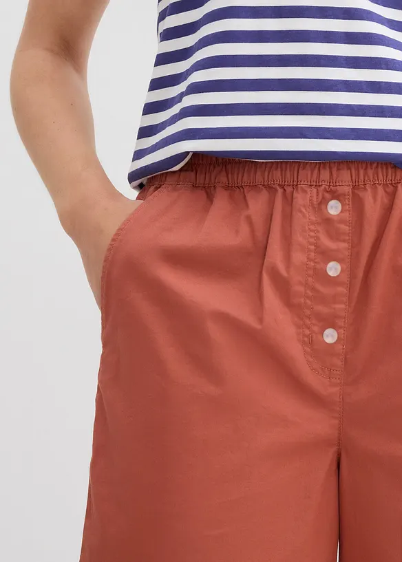 Papertouch-Bermuda aus Baumwoll-Mix, bonprix