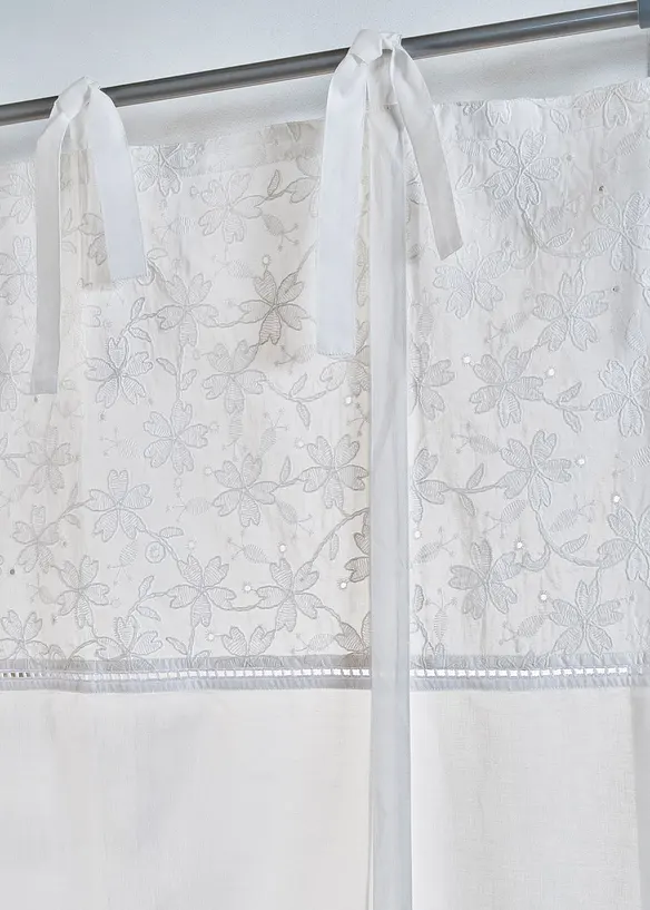 Bindegardine mit Stickerei, bonprix