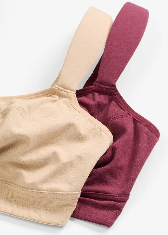 BH ohne Bügel mit Bio-Baumwolle (2er Pack), bonprix