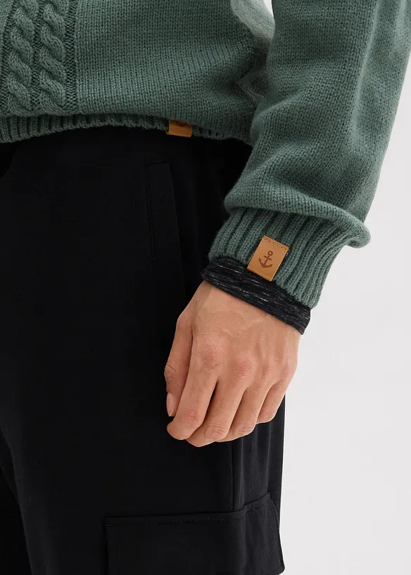 Pantalon de jogging avec poches cargo, loose, bonprix