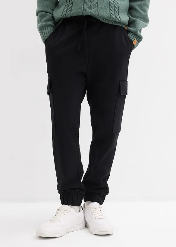Pantalon de jogging avec poches cargo, loose, bonprix