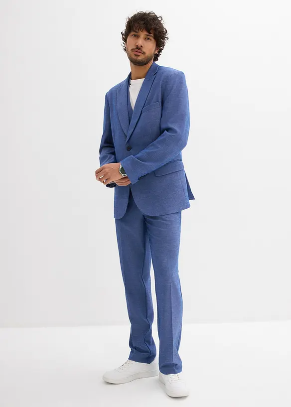 Anzug mit Weste (3-tlg.Set), Regular Fit, bonprix