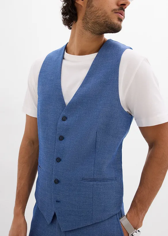 Anzug mit Weste (3-tlg.Set), Regular Fit, bonprix