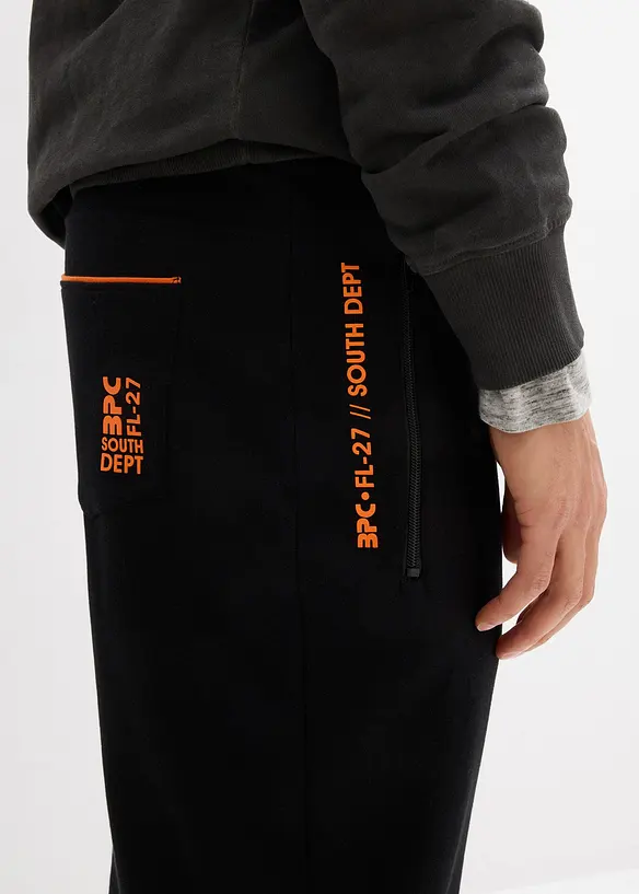 Pantalon de jogging en coton avec poches zippées pratiques, bonprix