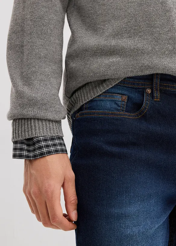 Lot de 2 jeans extensibles Regular légers, droits, bonprix