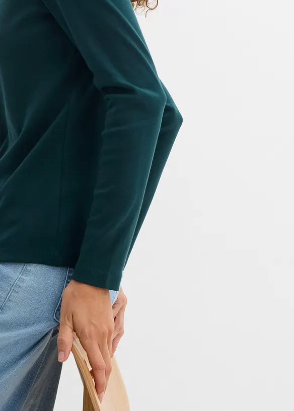 Langarmshirt aus reiner Bio-Baumwolle, bonprix