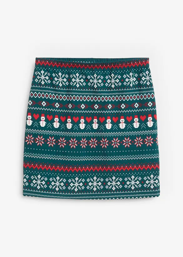 Jupe en coton extensible à imprimé norvégien, bonprix