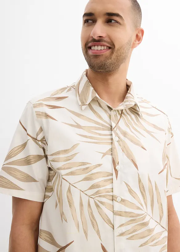 Kurzarmhemd aus reiner Bio-Baumwolle, bonprix