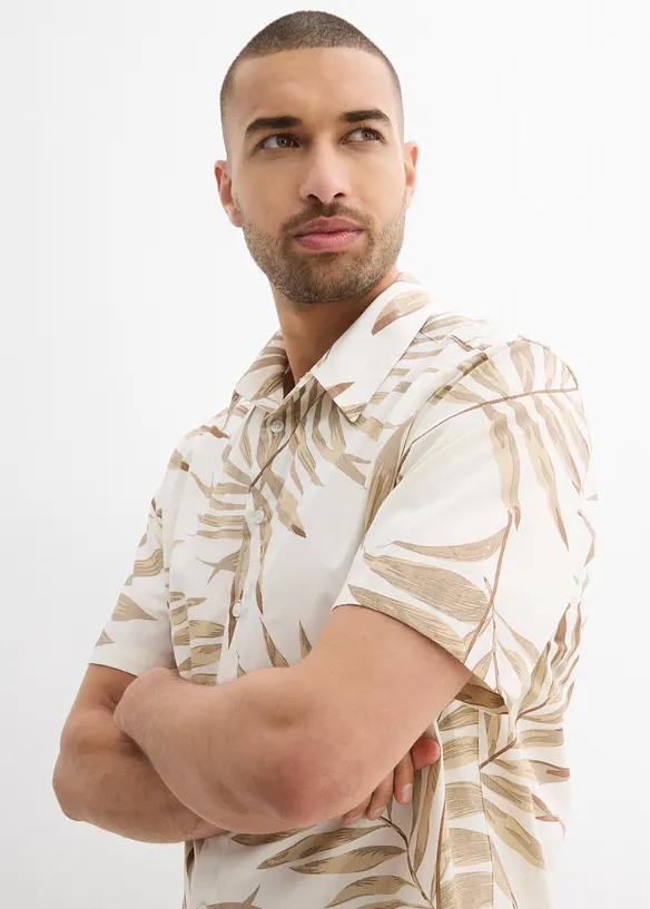 Kurzarmhemd aus reiner Bio-Baumwolle, bonprix