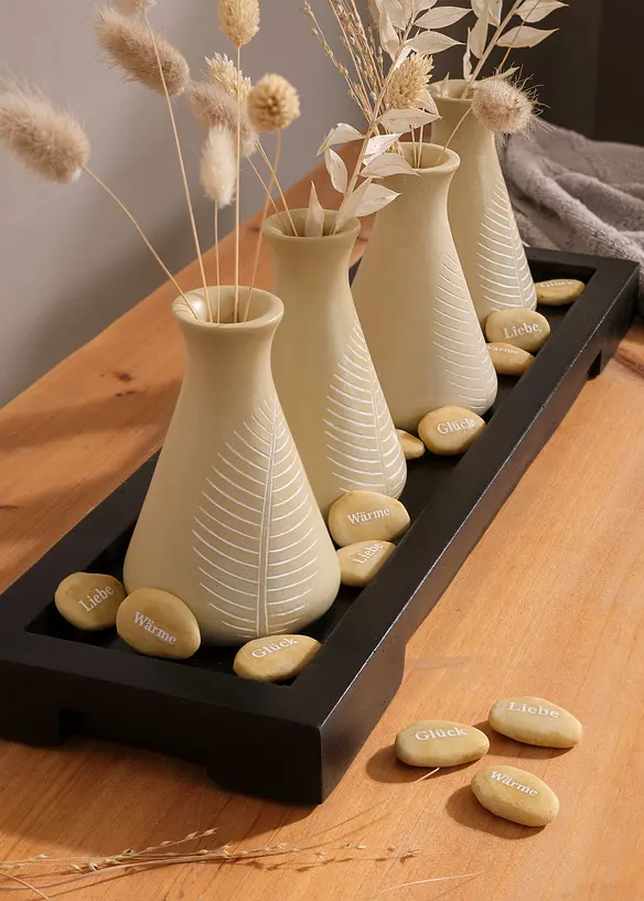 Vase sur plateau, bonprix