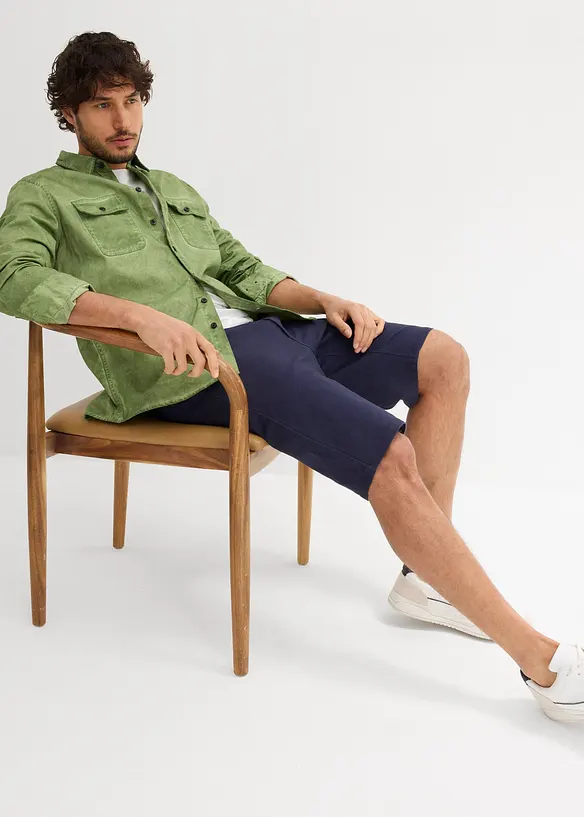 Lot de 2 bermudas extensibles, Regular, bonprix