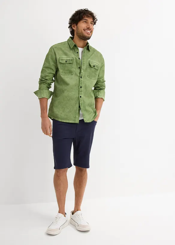 Lot de 2 bermudas extensibles, Regular, bonprix