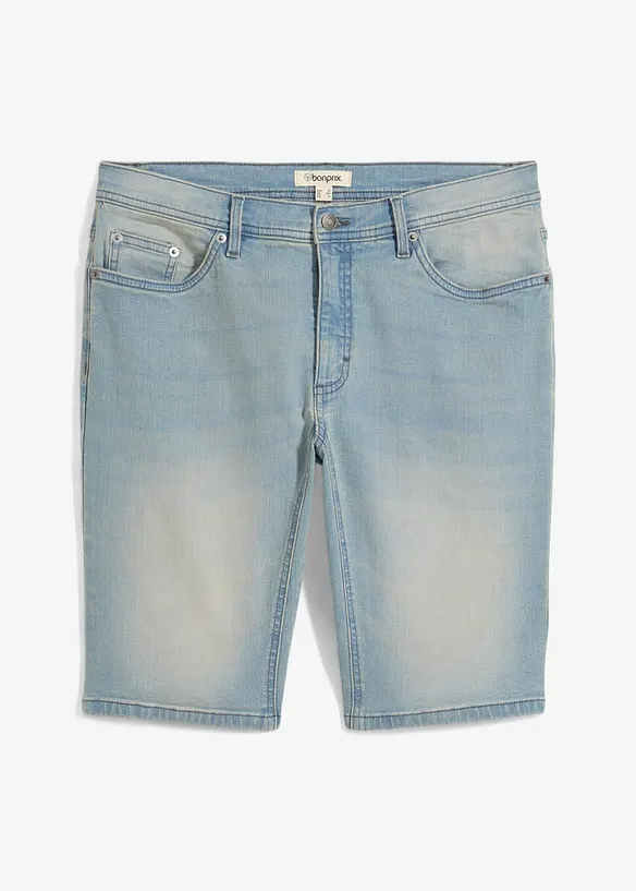 Bermuda en jean extensible avec entrejambe renforcé, Regular, bonprix