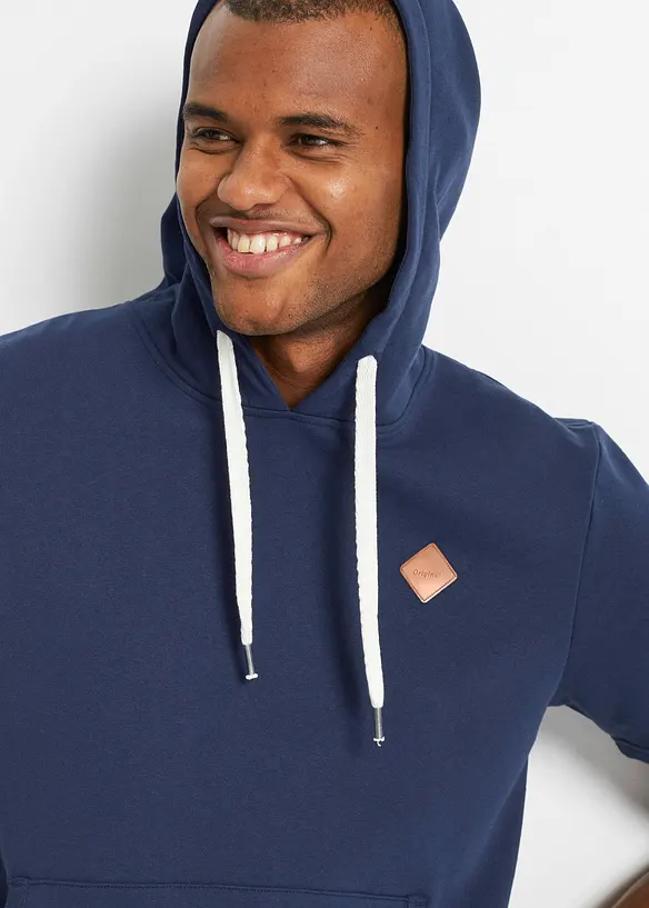 Sweat &agrave; capuche, manches courtes, bonprix