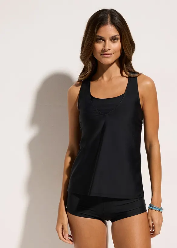 Tankini (ens. 3 pces) avec haut de maillot bandeau, bonprix
