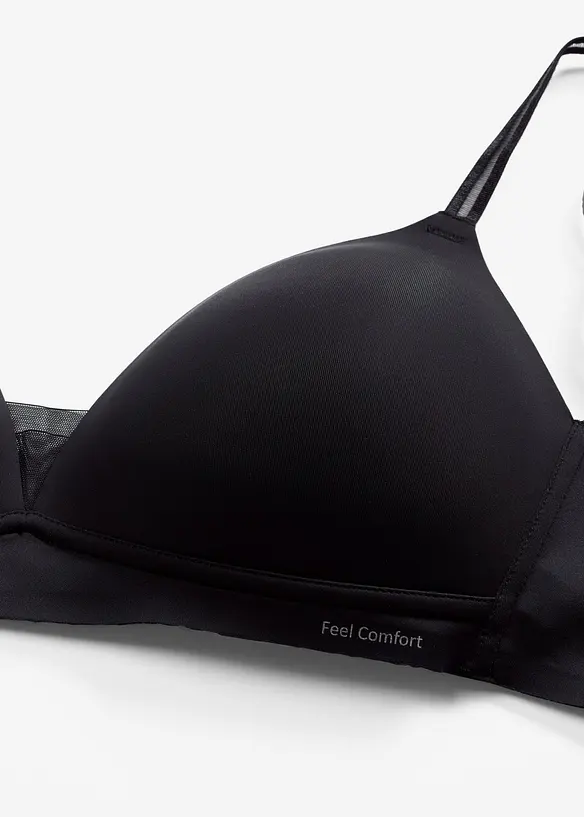 Feel Comfort Schalen-BH ohne B&uuml;gel ​mit Mesheinsatz, bonprix