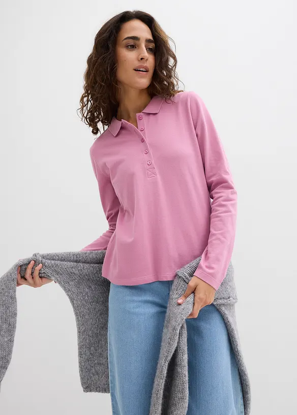 Piqu&eacute;-Poloshirt aus reiner Bio-Baumwolle, bonprix