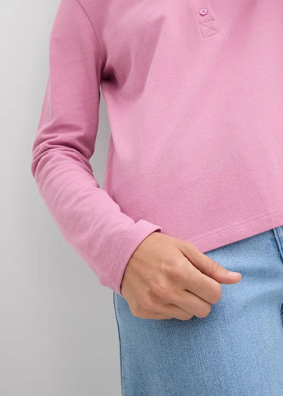 Piqu&eacute;-Poloshirt aus reiner Bio-Baumwolle, bonprix