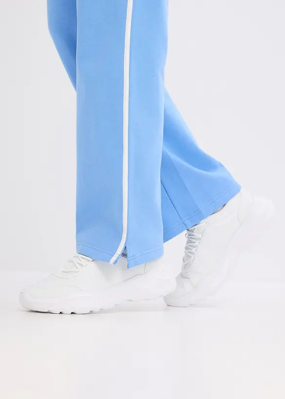 Lot de 2 pantalons en molleton &eacute;pais 100% coton, bonprix