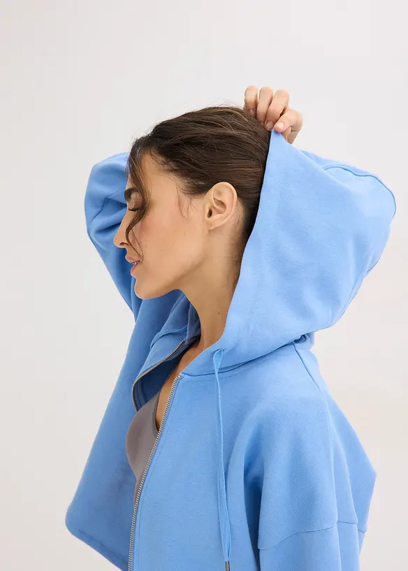 Sweatjacke aus reiner Bio-Baumwolle, bonprix