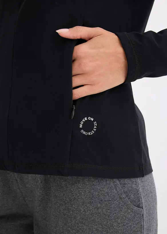 Thermo Funktionsjacke mit halben Rei&szlig;verschluss, schnelltrocknend, bonprix