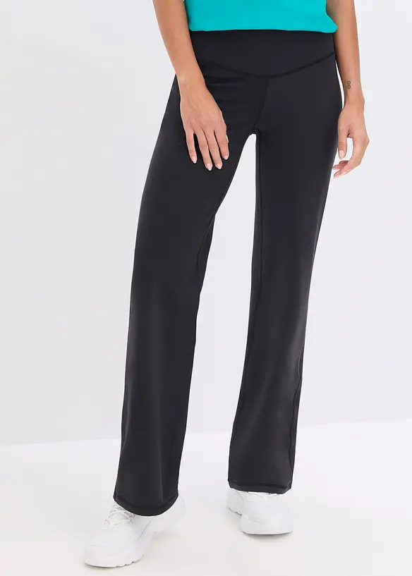 Legging de sport en mati&egrave;re toucher coton, coupe droite, bonprix