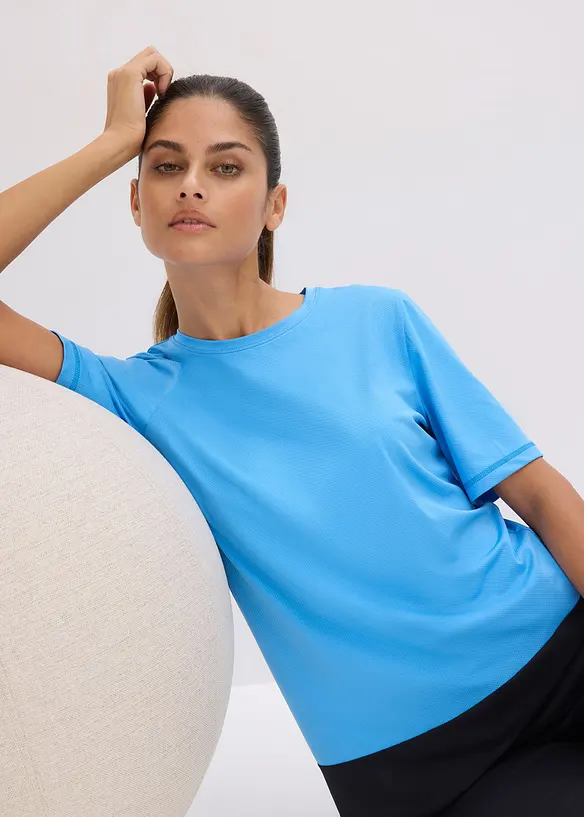 Sport-Shirt mit Strukturoptik, bonprix