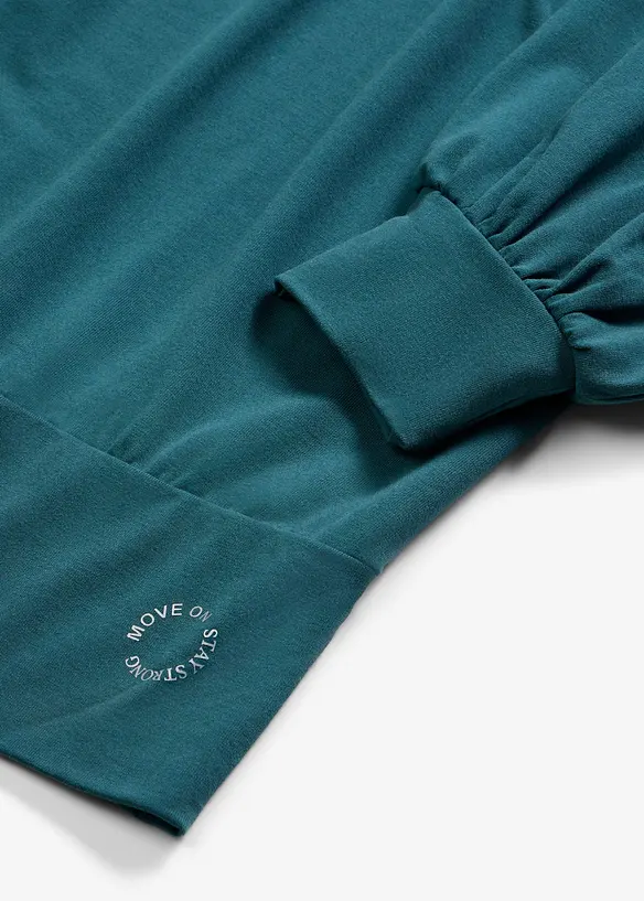 Oversized Sport-Shirt mit &frac34; Arm, schnelltrocknend, bonprix