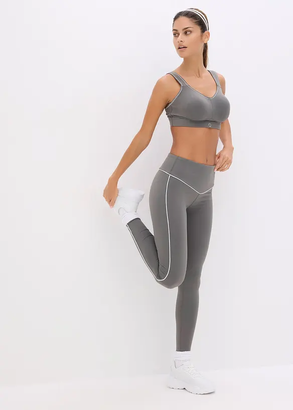 Soutien-gorge de sport toucher coton, maintien mod&eacute;r&eacute;, bonprix