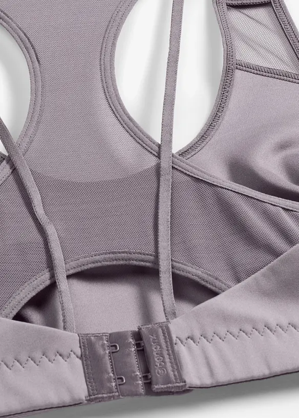 Sport-BH mit mittlerem Halt und leichtem Glanz, bonprix