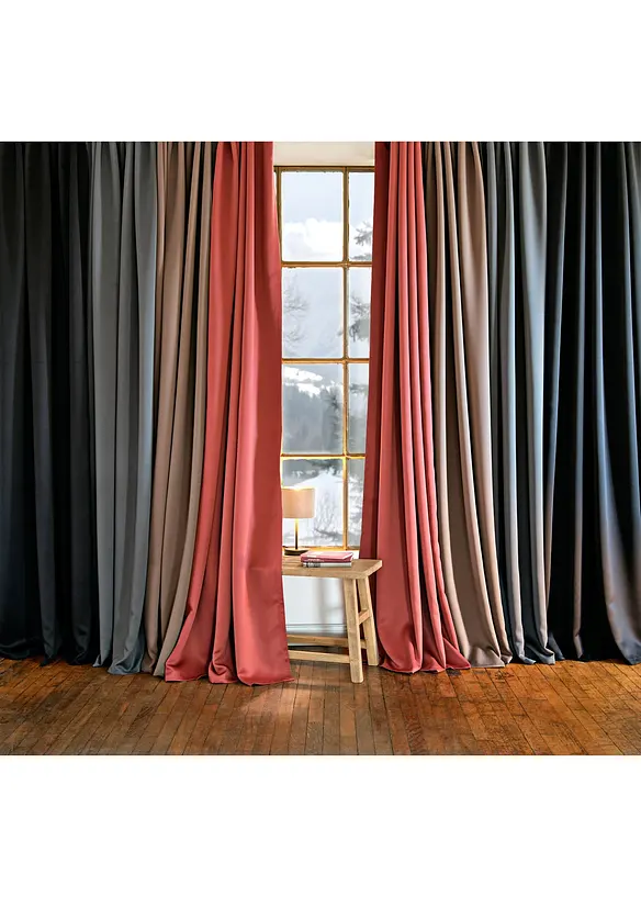 Rideau obscurcissant (1 pce), taille normale et XXL, bonprix