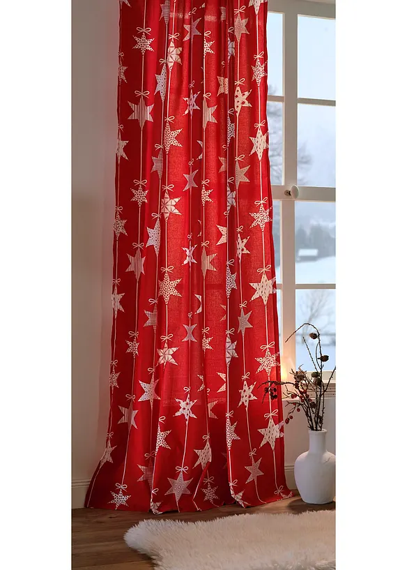 Panneau avec imprim&eacute; &eacute;toiles (1 pce.), embrasse incluse, bonprix