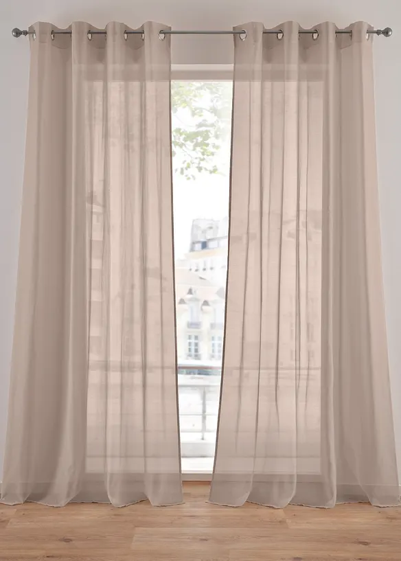 Voilage en batiste textur&eacute;e (1&nbsp;pce), bpc living bonprix collection