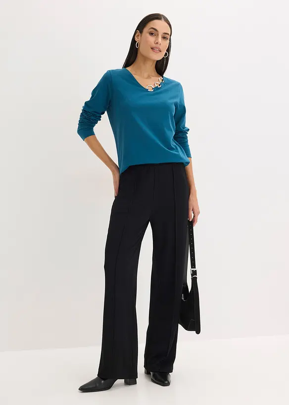 Langarmshirt mit &Ouml;sen, bonprix