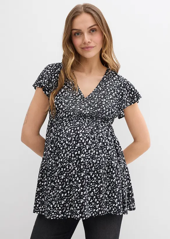 2-in-1 Umstands- und Stillbluse aus fließender Viskose, bonprix